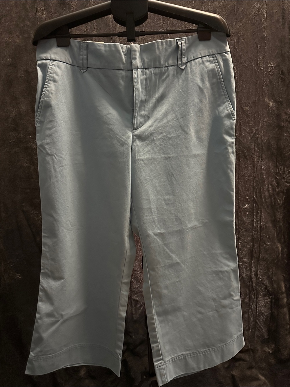 Classic Light Blue Cropped Trousers